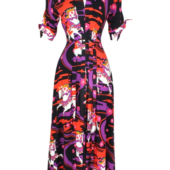 Trashy Diana by Candice Gwinn TIE  SLEEVE JENNY LONG DRESS  NWT size 2 - Picture 2 of 11